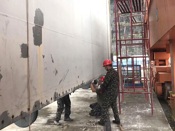 閘門水封更換、改造施工